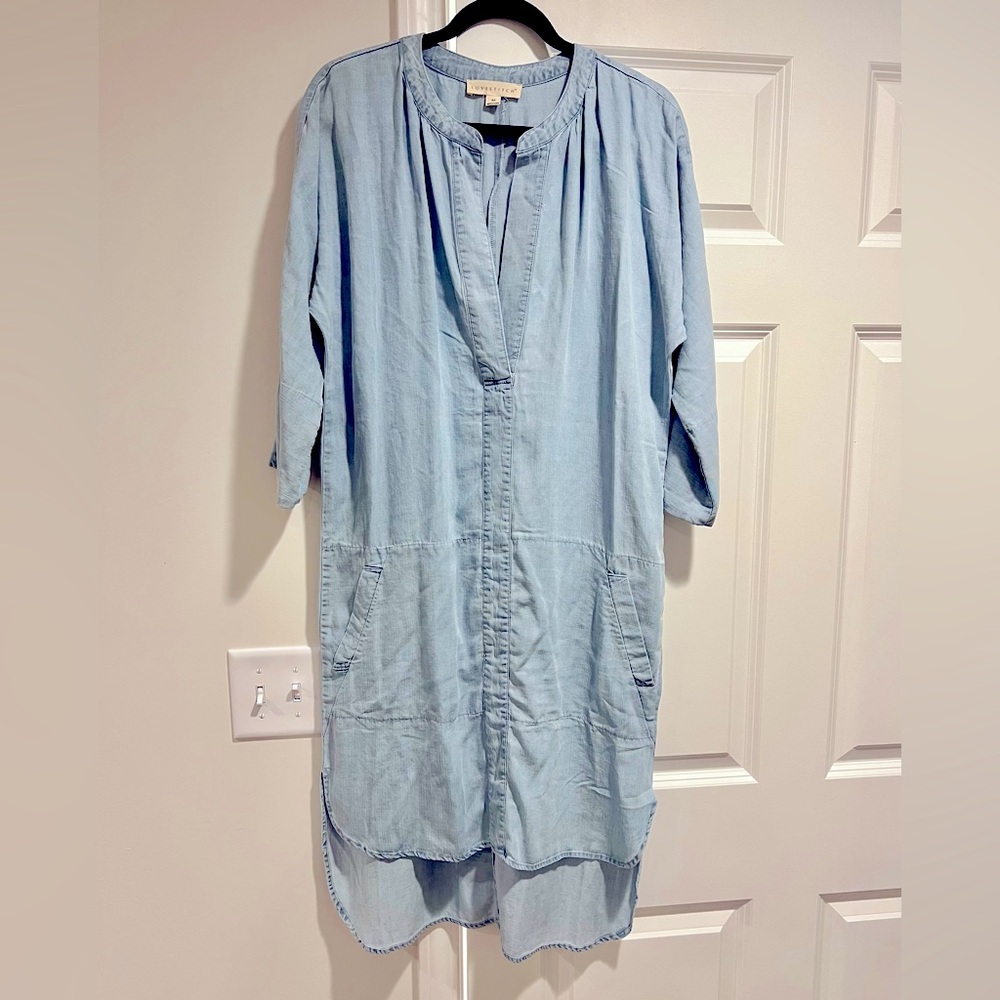 Lovestitch light denim Gretchen dress M